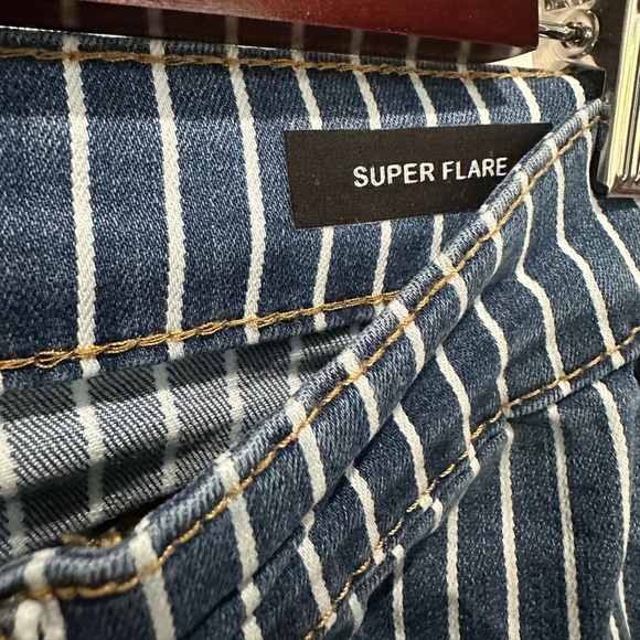 Super flare striped jeans - Picture 4 of 5
